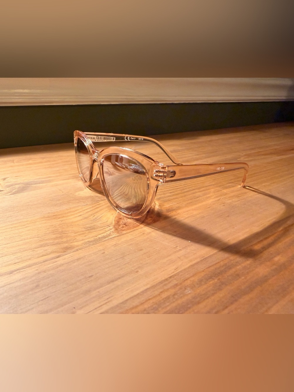 Rose Transparent Pink Round Sunglasses - Women Accessories